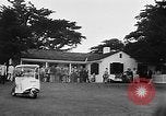1955 – Pebble Beach California USA: President Dwight D. Eisenhower practices his golf shots at Cypress Point Golf Course