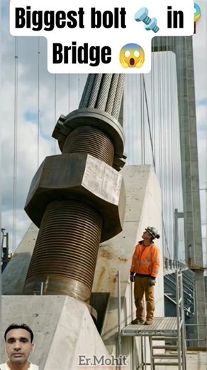 Cable Bridge 😱| Biggest Bridge Bolts | Bridge design | Steel Bridge| Bridge Construction#shorts #diy