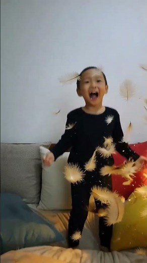 😂 “7-Year-Old Jumps… and Feathers EXPLODE! #shorts #flyxo