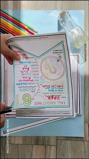 Back to School All About Me Bulletin Board Banner Activity | Get to know you Craft