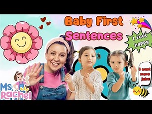 Teaching Babies & Toddlers Language Skills with Ms. Rachel | First Words, Sentences & Gestures