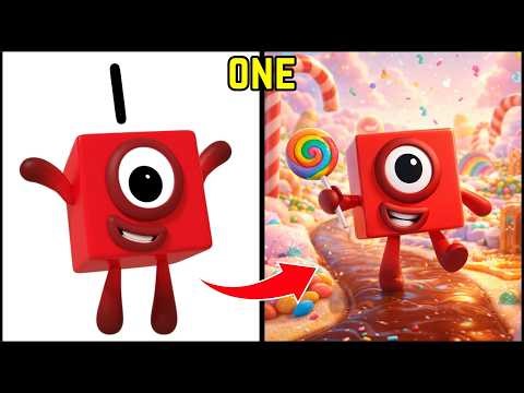 🍭🔢 Numberblocks in Candy World 🍬🍩 | A Sweet Counting Adventure for Kids!