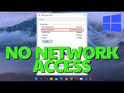 Fix IPv6 Connectivity No Network Access Error in Windows | EASY FIX 🔥🟢