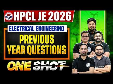 HPCL JE 2026 | HPCL JE Electrical Engineering PYQs ONE SHOT | HPCL JE Electrical Previous Year Paper
