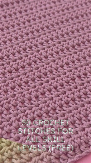 50 Crochet Stitches For All Skill Levels Free