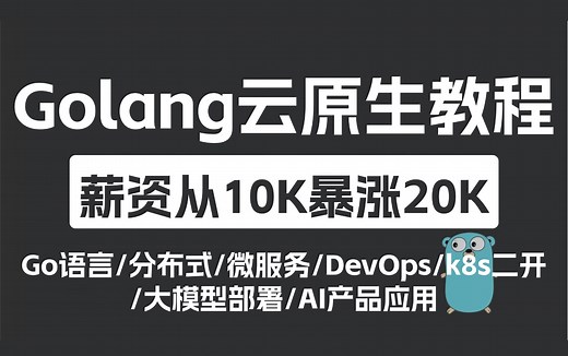 2025癫狂逆袭！Golang云原生最全核爆教程，从0到深入（保姆级教学）小白也能学会！