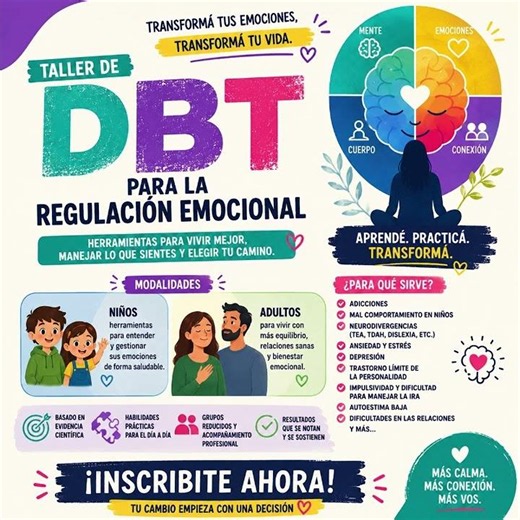 Talleres para regular emociones ¡Inscribite!