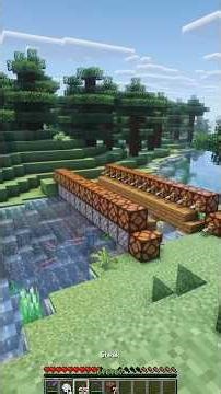 Minecraft Automatic Bridge...🤯 (MONTAGEM COMA) #minecraft #shorts