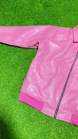 Pink Leather Bomber Jacket – Retro Streetwear Fashion Outfit - Etsy