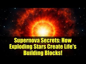Supernova Secrets: How Exploding Stars Create Life's Building Blocks!