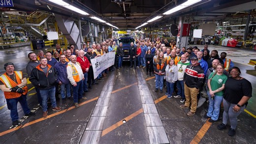 GM’s Flint Assembly just built its 16-millionth vehicle -- a metallic blue Chevy Silverado