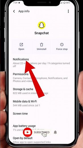 How to turn off Snapchat notification 😱 || Snapchat notification band kaise kare #shorts #snapchat