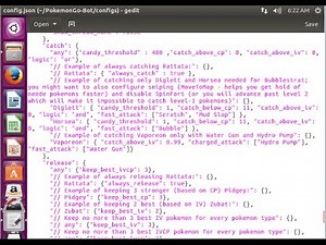 Pokemon Go Bot - Best Configuration File Settings!