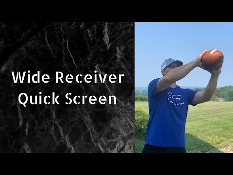 How To Run the Quick Screen as a Wide Receiver with Coach Scott Fichter