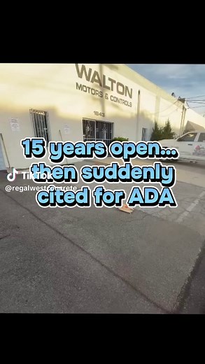 ADA Ramp & Van-Accessible Parking for 15-Year Business