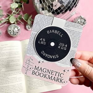 45lb Plate Magnetic Bookmark, Book Lover Gift, Gym Lover Gift, Powerlifting Bookmark, Girls Who Lift - Etsy Canada