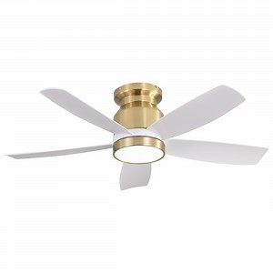 Sofucor 42 Inch Gold Ceiling Fan with Lights and Remote