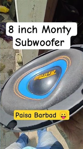 8 inch subwoofer bass test #shorts #ytshorts #shortsfeed #youtubeshorts