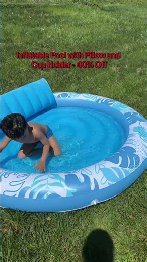 Inflatable Tanning Pool Lounge with Cup Holder - Extra Large Sunbathing Float for Adults