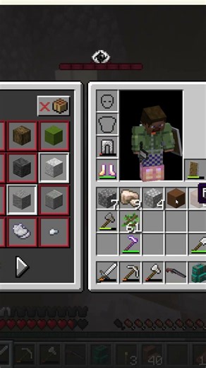 Getting attacked by the Goat man in Minecraft horror mods (Ghouls and Guns) #shorts #short