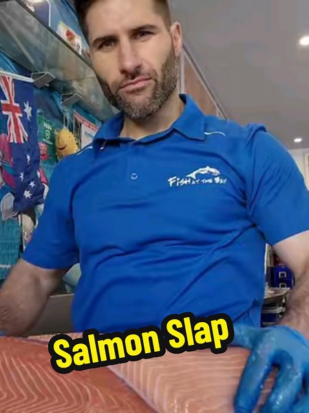 Salmon Slap 🐟 #fishatthebay #rosebay #salmonslap