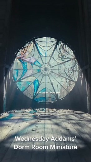 Abandoned Miniature Wednesday Addams’ Dorm Room Creation