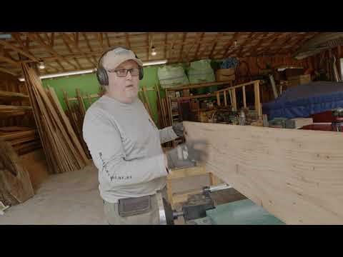American wormy chestnut | Planing on the Grizzly G0454Z planer | Woodworking