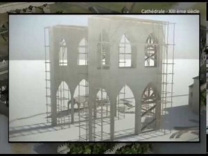 Construction cathédrale - Quimper en 3D - Vidéo pédagogique