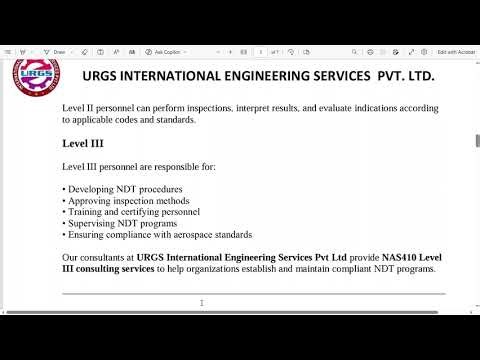 NADCAP NDT Certification Consultancy for Aerospace Industry