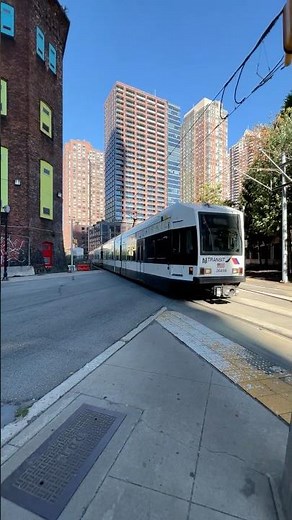 Hudson Bergen Light Rail in Downtown Jersey City