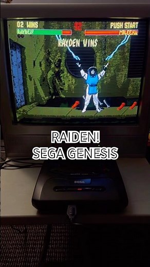 RAIDEN in MORTAL KOMBAT 2 on SEGA GENESIS! #mortalkombat #segagenesis