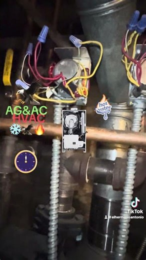 Service to the boiler AG&AC HVAC ❄️🦅🔥 #automobile #airconditioner