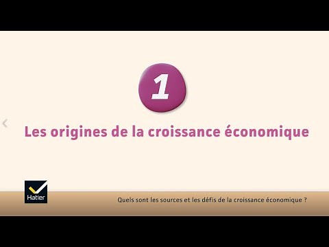 SES Tle : les origines de la croissance économique