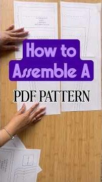 Assemble your PDF pattern with ease ✂️ beginner-friendly #SewingTutorial #PDFPattern #SoSewAlexa