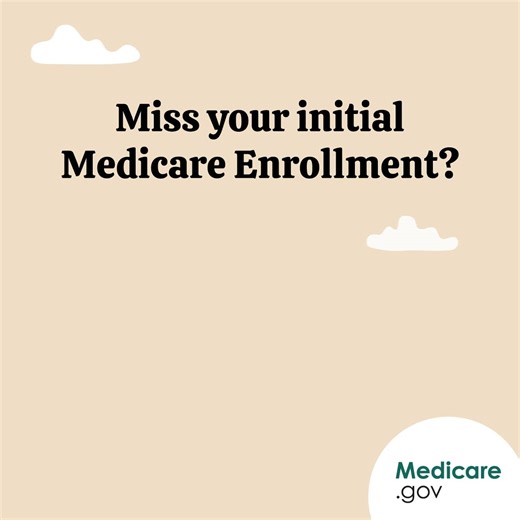 If you missed your 7-month Initial Enrollment Period, you can still sign up for Medicare Part B between January 1 and March 31, but you might have to pay a monthly Part B late enrollment penalty. Learn more: https://go.medicare.gov/44Qjb6F | Medicare