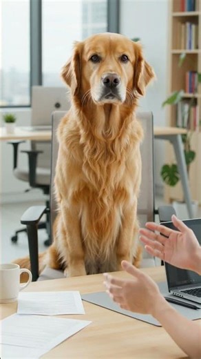 Golden Retriever Aces Job Interview 😂🐕