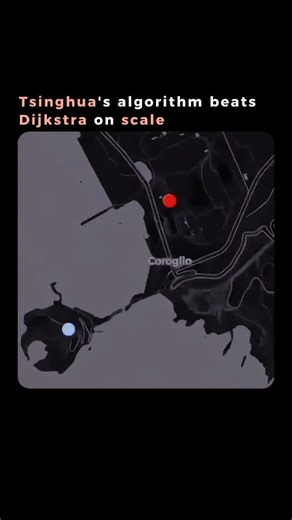 Luminica | AI & Tech Demos on Instagram: "📊 Tsinghua’s algorithm beats Dijkstra on scale. Here’s the visual proof. Small graph: Both algorithms perform similarly. No clear winner. Medium complexity: Still competitive. The difference is minimal. Large sparse graph: Tsinghua’s new algorithm pulls ahead. The math explains why. O(m log^(2/3) n) grows slower than O(m + n log n) as graphs get bigger. This matters for GPS routing, network protocols, and AI pathfinding. Bigger networks mean bigg