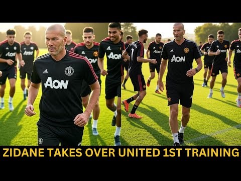 ZIDANE TAKES OVER MAN UNITED TRAINING GROUND IN FIRST SESSION! 🔴 NEW MANAGER ALERT