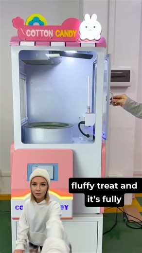Semi-automatic tabletop cotton candy vending machine #vendingmachine#cottoncandyvendingmachine