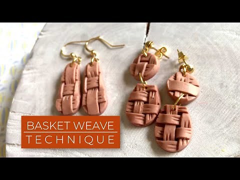 Polymer Clay Tutorial 30: Basket Weave Technique for Polymer Clay Slabs