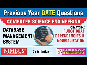 Previous Year GATE Questions | Computer Science Engineering | DBMS | Qn- 35&36 | Ch-2