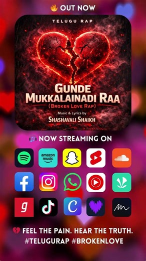 💔 Gunde Mukkalainadi Raa – Broken Love Rap | Telugu Rap Song 2026 | Emotional Hip-Hop