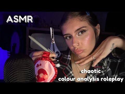 ASMR Colour Analysis Roleplay (fast, chaotic trigger assortment)