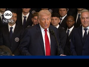 President Trump gives update on war with Iran