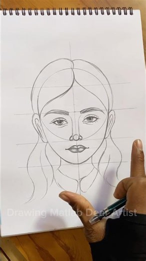 How to draw face #drawing #outline #sketch #tipsandtricks #stepbystep #tutorial #trending #shorts