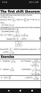 The First Shift Theorem of Laplace Transforms Explained with Examples.