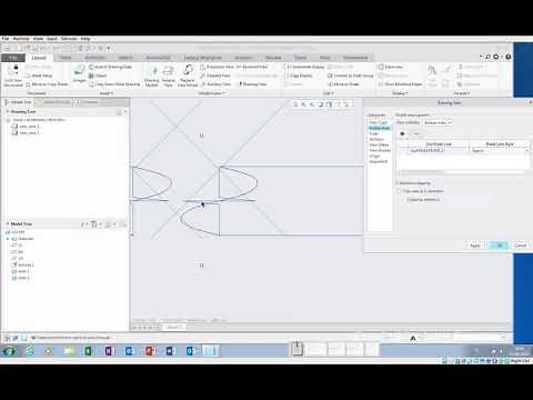 PTC Creo 5 : Drawings - Broken view