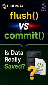 flush() vs commit() in Hibernate | Most Asked JPA Interview Question 🔥