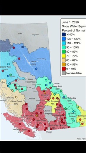 Drought concerns: Vancouver Island snowpack at 0% of normal