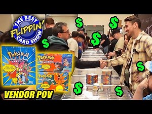 Buying VINTAGE Pokemon boxes! | Best Flippin Card Show Vendor POV